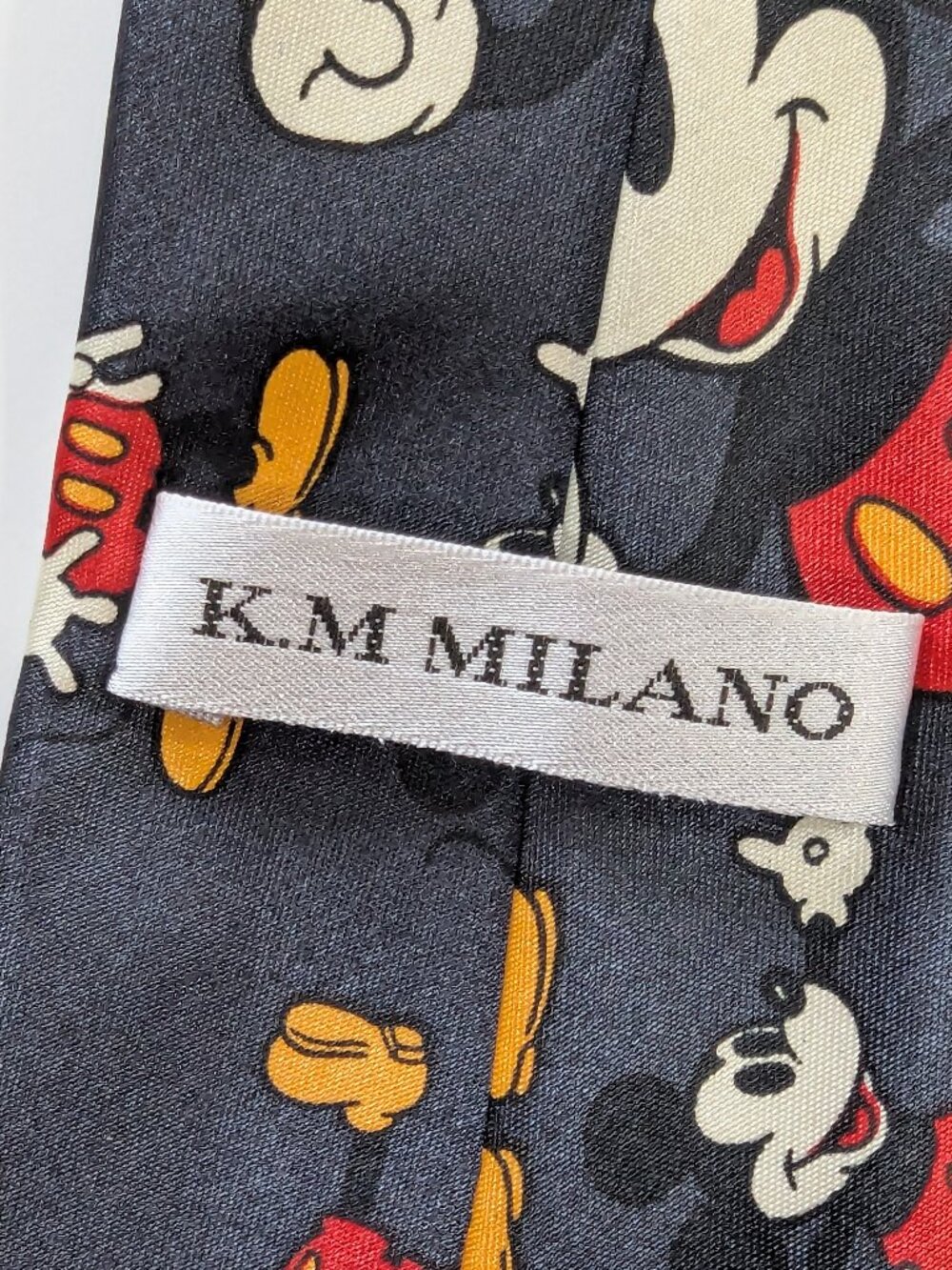 Vintage Disney KM Milano Mickey Mouse Cartoon Necktie - Picture 6 of 7